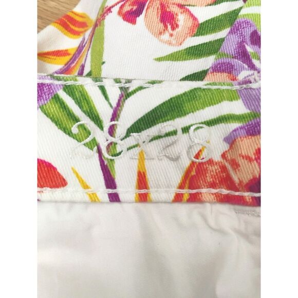 Tommy Bahama Marabella Blooms Ankle Skinny Jeans SZ 28 Boho Artisan Design - Picture 5 of 16